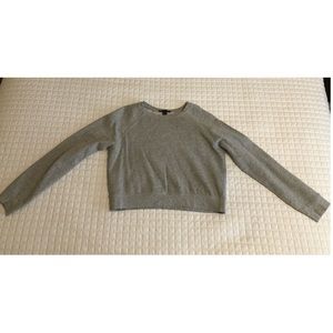 Forever 21 Grey Cropped Sweatshirt